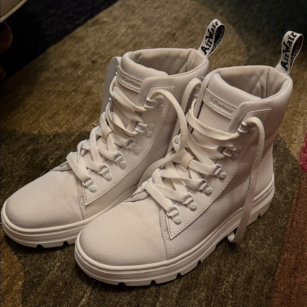 Dr. Martens White Combat Boots